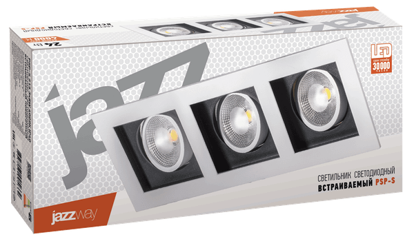 Точечный светильник JAZZway PSP-S 3x8W 4000K IP40 / 5005662