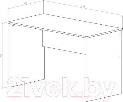 Письменный стол МДК СП3 1200x600x750
