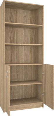 Стеллаж МДК СЛШ3 широкий с 2 дверьми и полками 780x386x2000