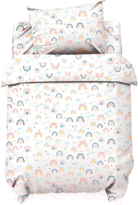Комплект постельный для малышей Love Life Радуга / 10371462 - фото