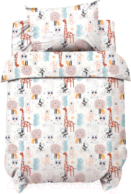 Комплект постельный для малышей Love Life Зоопарк / 10371465 - фото