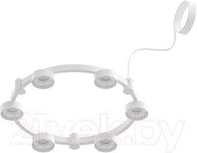 Люстра Ambrella C9231/6 SWH (белый песок) - фото