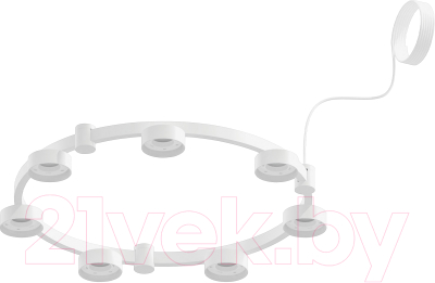 Люстра Ambrella C9236/7 SWH (белый песок) - фото