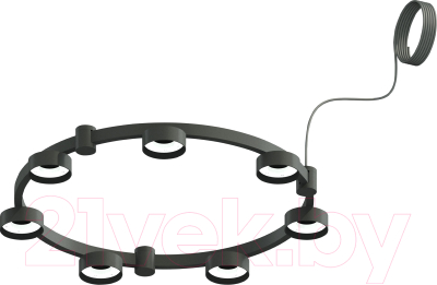 Люстра Ambrella C9238/7 SBK (черный песок) - фото