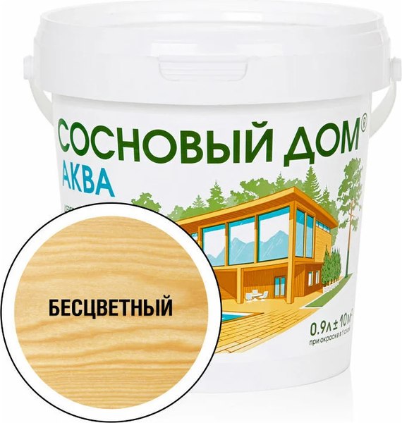 Антисептик для древесины Сосновый дом Аква - фото