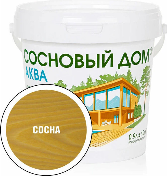 Антисептик для древесины Сосновый дом Аква - фото