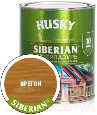Лазурь для древесины Husky Siberian Суперлазурь