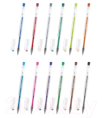 Набор гелевых ручек Brauberg Extra. Блестки / 143909