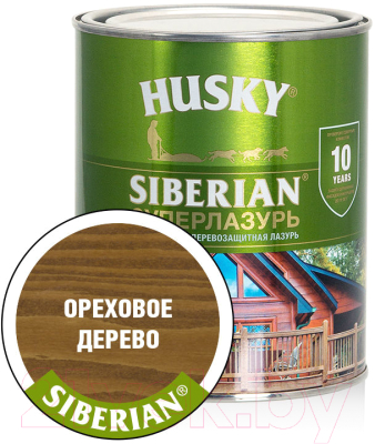 Лазурь для древесины Husky Siberian Суперлазурь