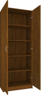 Стеллаж МДК СЛШ2 широкий закрытый 780x386x2000