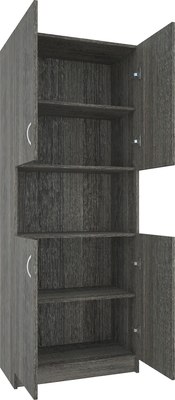 Стеллаж МДК СЛШ4 широкий с 4 дверьми и полками 780x386x2000 