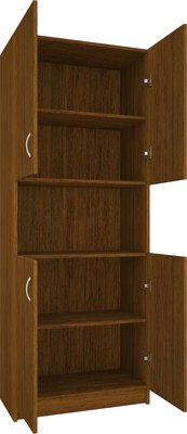 Стеллаж МДК СЛШ4 широкий с 4 дверьми и полками 780x386x2000 