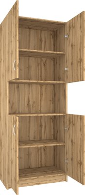 Стеллаж МДК СЛШ4 широкий с 4 дверьми и полками 780x386x2000