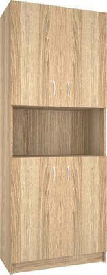 Стеллаж МДК СЛШ4 широкий с 4 дверьми и полками 780x386x2000  - фото