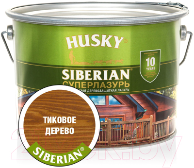 Лазурь для древесины Husky Siberian Суперлазурь