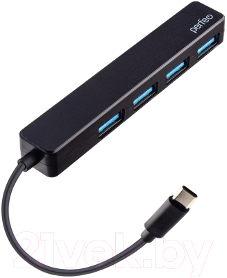 USB-хаб Perfeo 4 Port C-HUB / PF-H039 - фото