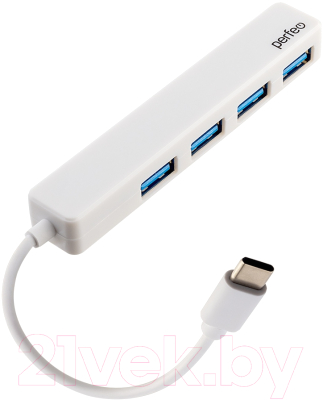 USB-хаб Perfeo 4 Port C-HUB / PF-H039 - фото