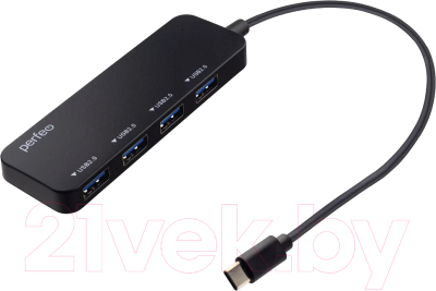USB-хаб Perfeo 4 Port C-HUB / PF-H048 - фото