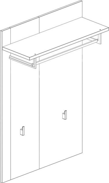Вешалка для одежды Black Red White Otis WIE