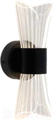 Бра Estares Dio 12W 2Y-ON/OFF-230x80x85-BLACK/CLEAR-220-IP20 - фото