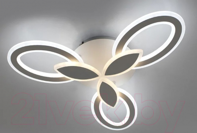 Люстра Estares Aurora Double 60W 3F-575x80-WHITE/WHITE-220-IP20 - фото