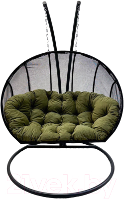 Кресло подвесное Craftmebelby Кокон Двойной Лайт с подушкой - фото