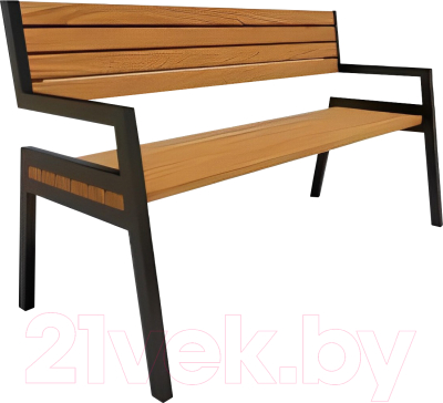 Скамья садовая Saniji С5 1700x400x950 - фото