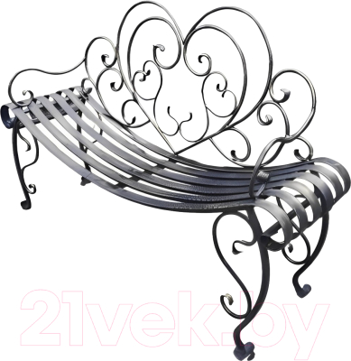 Скамья садовая Saniji С15 1700x400x900 - фото