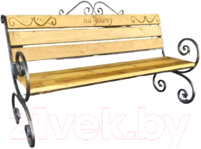 Скамья садовая Saniji На удачу С16 1700x400x500 - фото