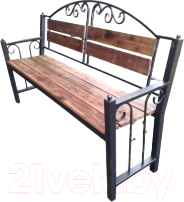 Скамья садовая Saniji С19 1700x400x950 - фото