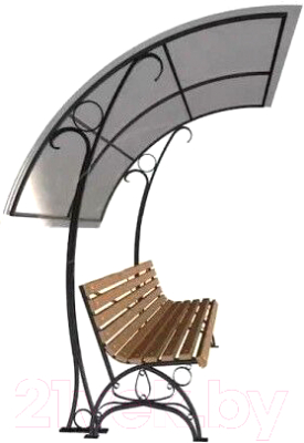 Скамья садовая Saniji С26 1700x1200x2000 - фото