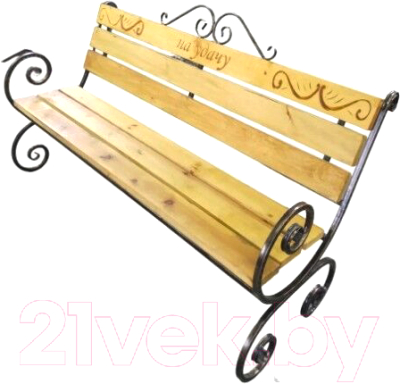 Скамья садовая Saniji На удачу С27 2000x800x900 - фото