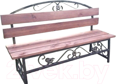 Скамья садовая Saniji С28 1660x400x900 - фото