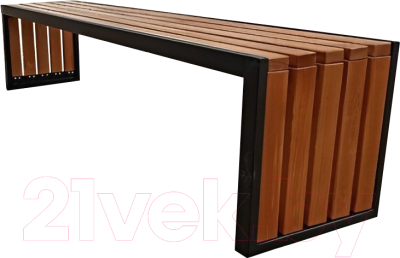 Скамья садовая Saniji С35 1700x400x450 - фото