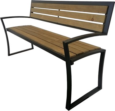 Скамья садовая Saniji С37 1600x480x465 - фото