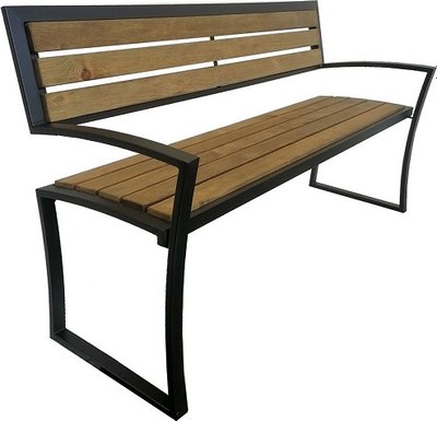 Скамья садовая Saniji С37 1600x480x465