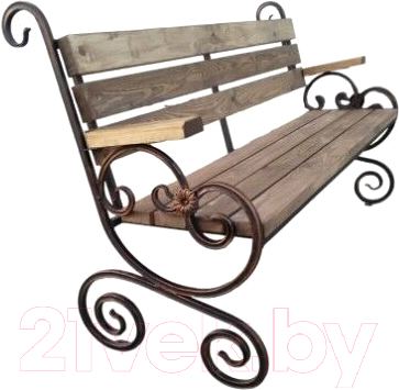 Скамья садовая Saniji С47 1700x400x900 - фото
