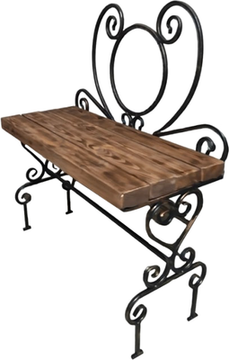 Скамья садовая Saniji С49/2 800x350x1000 - фото