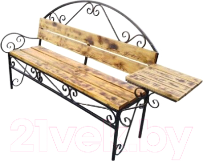 Скамья садовая Saniji Со столиком С50 1500x400x900 - фото