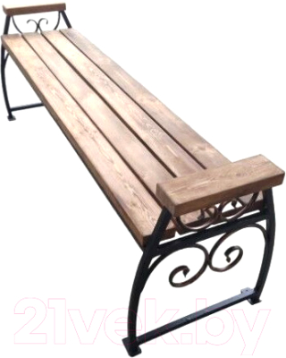 Скамья садовая Saniji С57 1700x450x450 - фото