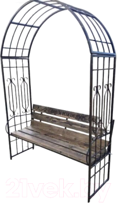 Скамья садовая Saniji С Днем Рождения С58 1700x450x2400 - фото