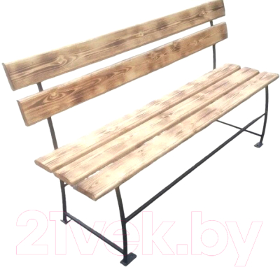 Скамья садовая Saniji С60 1700x450x900 - фото