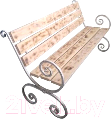 Скамья садовая Saniji С70 1600x400x900 - фото