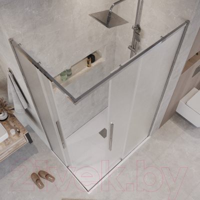 Душевой уголок Grossman Galaxy 90x80x195 / 300.K33.01.9080.10.02 (хром/шиншилла стекло)