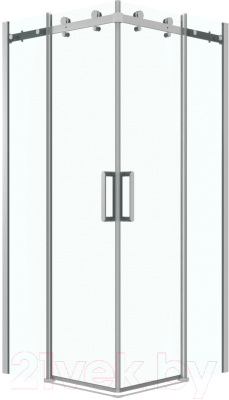 Душевой уголок Grossman Classic 100x100x195 / 300.K33.04.1010.10.00 (хром/прозрачное стекло) - фото