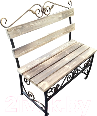 Скамья садовая Saniji С обжигом С82 1000x400x1000 - фото