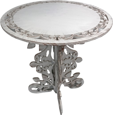 Кофейный столик садовый Saniji МДФ12 700x700x800 - фото