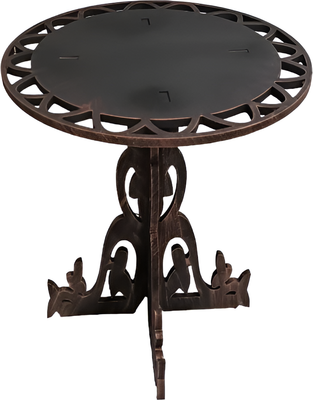 Кофейный столик садовый Saniji МДФ14 450x450x550 - фото