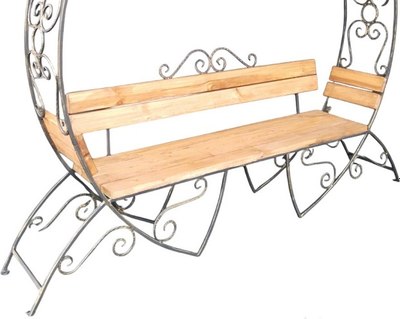 Скамья садовая Saniji С аркой С101 2300x500x2100