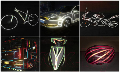 Накладки на спицы светоотражающие Sipl AG402D